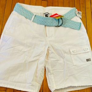 North face women’s white shorts